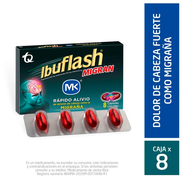 Ibuflash Migran 8 Capsulas