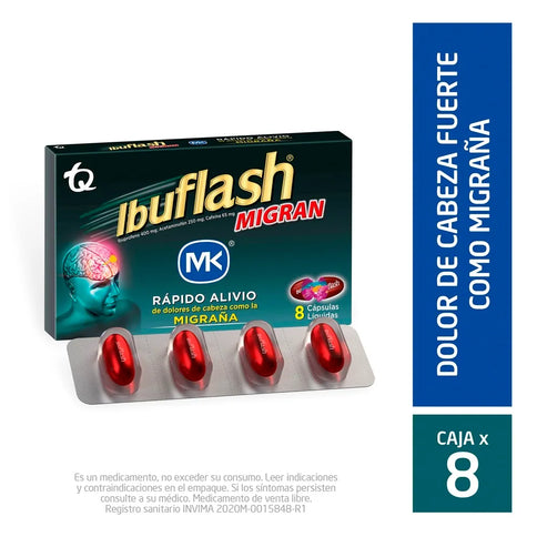 Ibuflash Migran 8 Capsulas