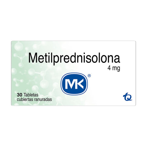 Metilprednisolona 4 Mg 30 Tbs Mk