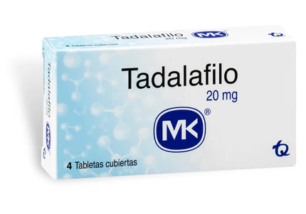 Tadalafilo 20 Mg 4 Tabletas Mk