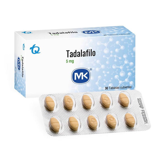 Tadalafilo 5 Mg 30 Tabletas Mk3 Pae