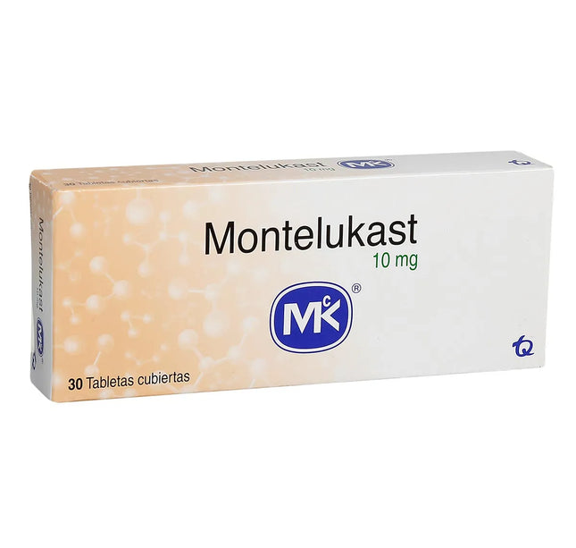 Montelukast 10 Mg 30 Tabletas Recubiertas