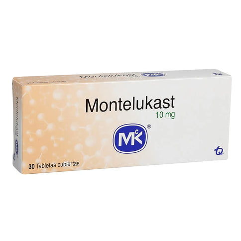 Montelukast 10 Mg 30 Tabletas Recubiertas