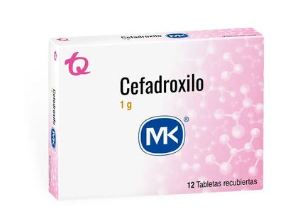 Cefadroxilo 1000 Mg 12 Tbs Mk