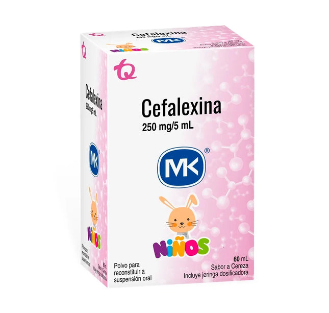 Cefalexina 250Mg 5Ml Fco X 60 Ml Mk