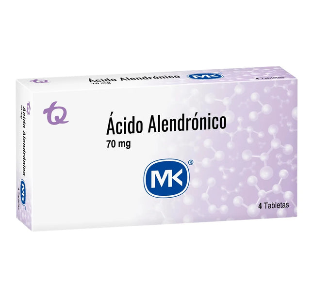 Alendronato 70 Mg 4 Tabletas Mk