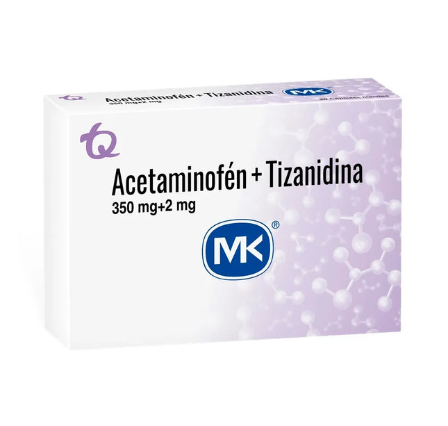 Acetaminofen Tizanidina 350Mg 2Mg 20Caps