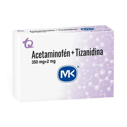 Acetaminofen Tizanidina 350Mg 2Mg 20Caps