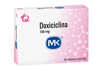 Doxiciclina 100 Mg 15 Tabletas Mk