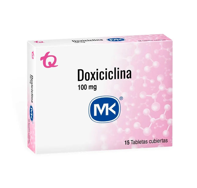 Doxiciclina 100 Mg 15 Tabletas Mk