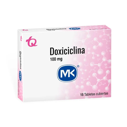 Doxiciclina 100 Mg 15 Tabletas Mk