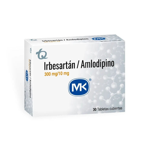 Irbesartan 300Mg Amlodipino 10Mg 30Tbsmk