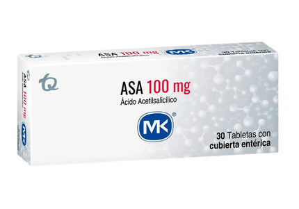 Asa 100 Mg 30 Tbs Mk