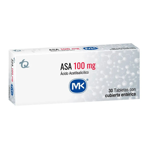 Asa 100 Mg 30 Tbs Mk