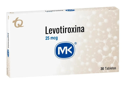 Levotiroxina 25 Mcg 30 Tabs