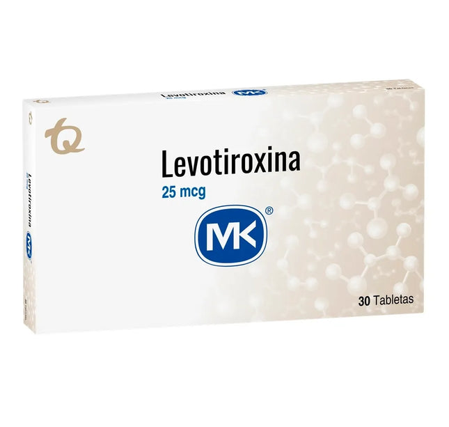 Levotiroxina 25 Mcg 30 Tabs