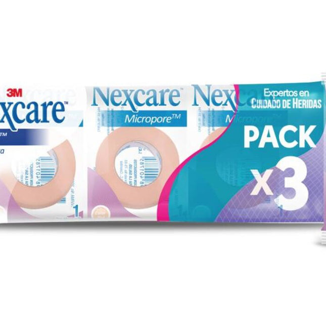 Micropore Piel 3M 24X3 (1 Pul) Pack X 3