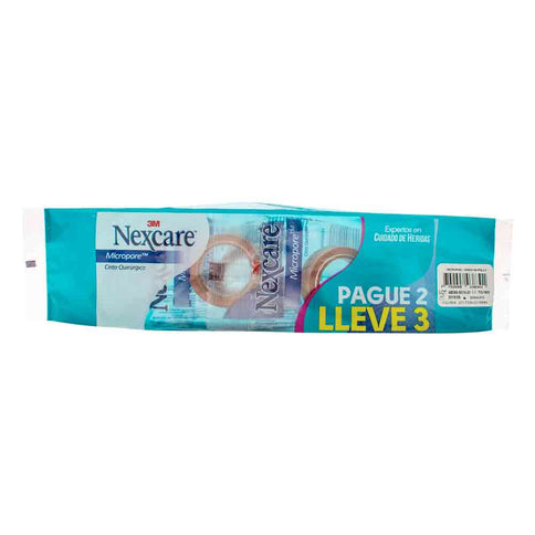 Micropore Piel 1/2 Pul(12X3) Pague 2 Lleve 3 Unidades