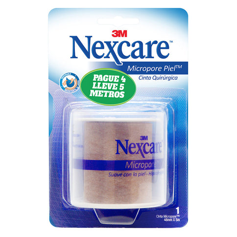 Micropore Piel 48X5 Dispensador  Pague 4 Lleve 5 Mts