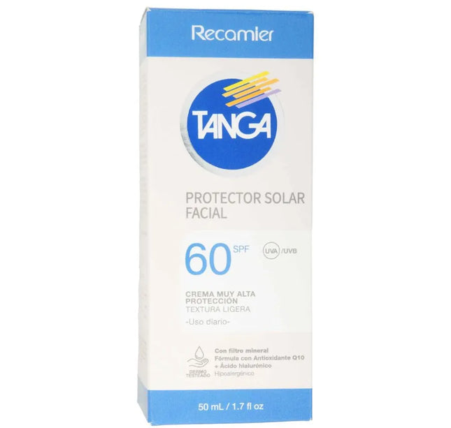 Bloqueador Facial Tanga Spf 60 50 Ml