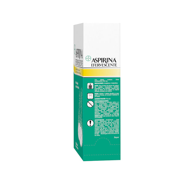 Aspirina Efervescente 500 Mg 50 Tabletas