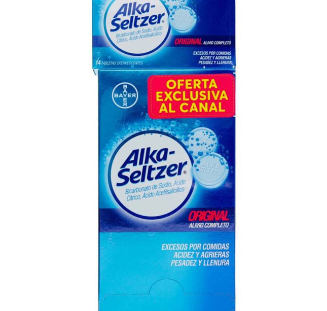 Alka Seltzer Pague 64 Lleve 74 Tbs
