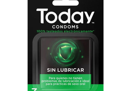Preservativo Today Sin Lubricante 3 Und