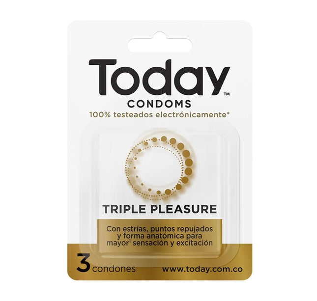 Preservativo Today Triple Pleasure 3 Und