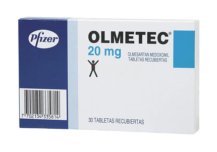 Olmetec 20 Mg 30 Tabletas