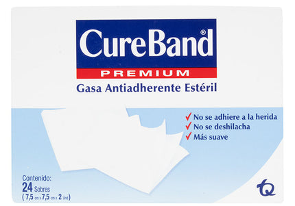 Gasa Cure Band Esteril 7 5X7 5 Pleg 24 U