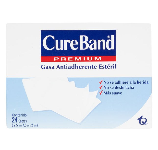Gasa Cure Band Esteril 7 5X7 5 Pleg 24 U