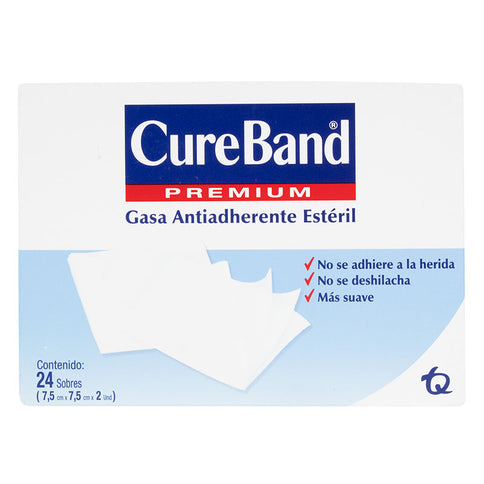 Gasa Cure Band Esteril 7 5X7 5 Pleg 24 U