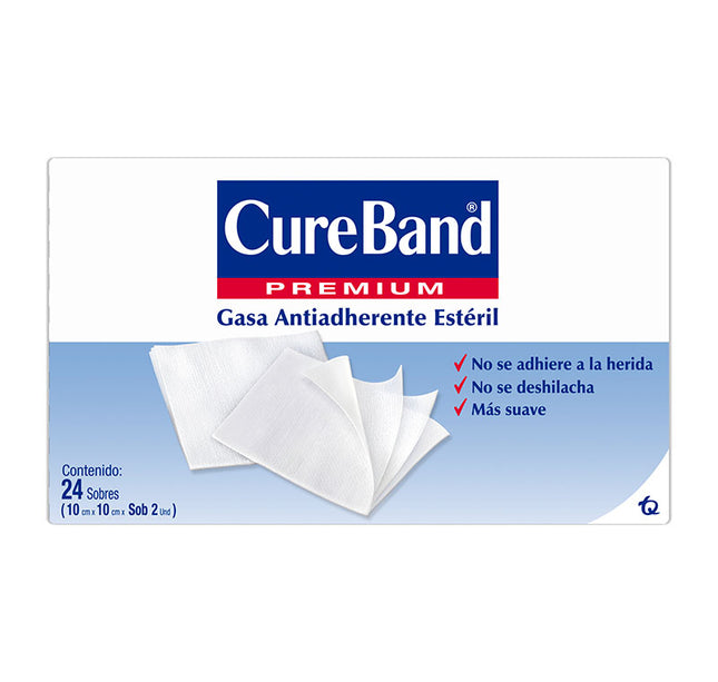 Gasa Cure Band Esteril 10X10 Pleg X 24 U