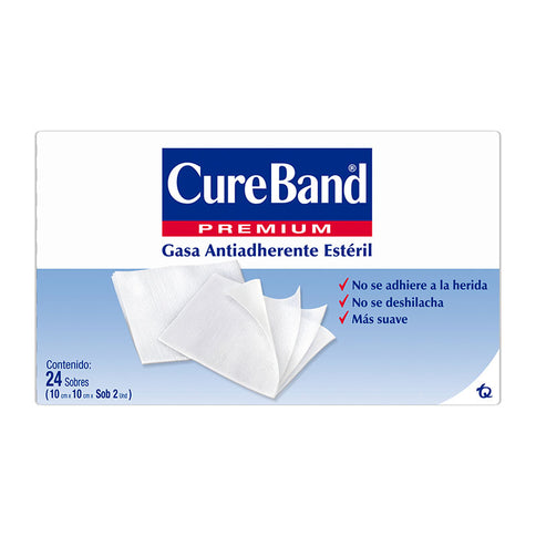 Gasa Cure Band Esteril 10X10 Pleg X 24 U