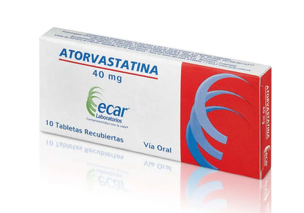 Atorvastatina 40 Mg 10 Tabletas Ecar