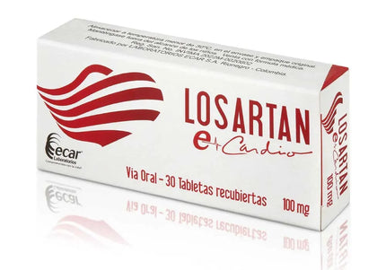 Losartan 100 Mg 30 Tabs Ecar