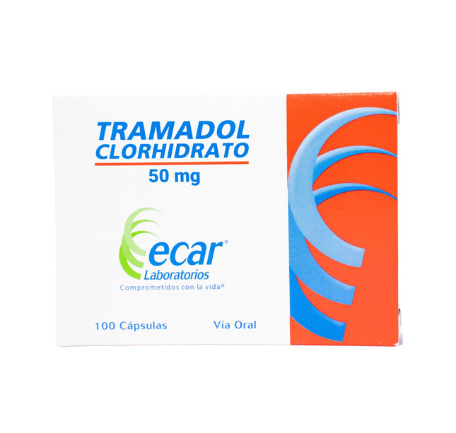 Tramadol Clorhidrato 50 Mg 100 Caps Ecar