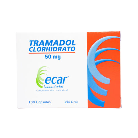 Tramadol Clorhidrato 50 Mg 100 Caps Ecar