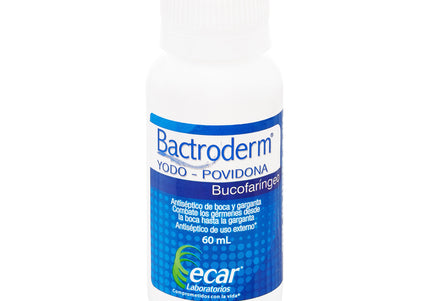 Bactroderm Yodo - Povidona Bucofaringeo 60 Ml