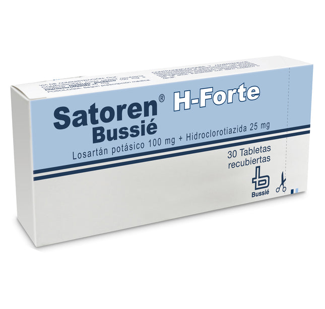 Satoren H Forte 100/25 Mg 30 Tabletas
