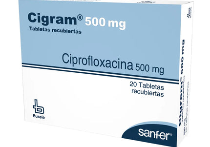 Cigram 500 Mg 20 Tabletas