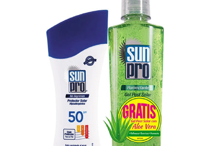 Bloqueador Sol Sunpro Spf50 120Ml+Gel After