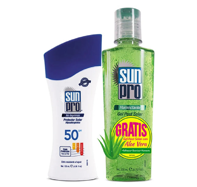 Bloqueador Sol Sunpro Spf50 120Ml+Gel After