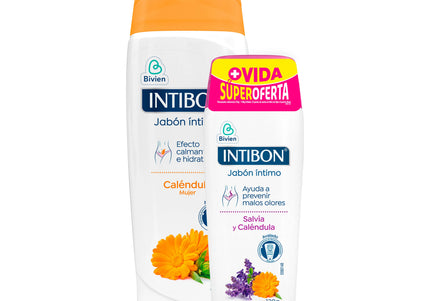 Jabón Intimo Intibon Caléndula 210 Ml +Jabón Salvia 120G