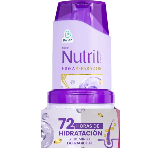 Champoo Ult Nutrit Hidra Repara 600Ml+Tramiento capilar 300Ml