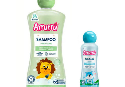 Champoo Arrurru Cabello Claro 400Ml + Colonia 30 Azul