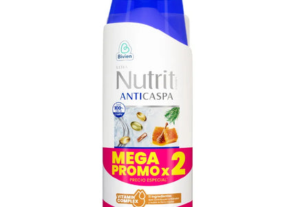 Champoo Nutrit Anticaspa 600Ml+Acondicionador 550Ml