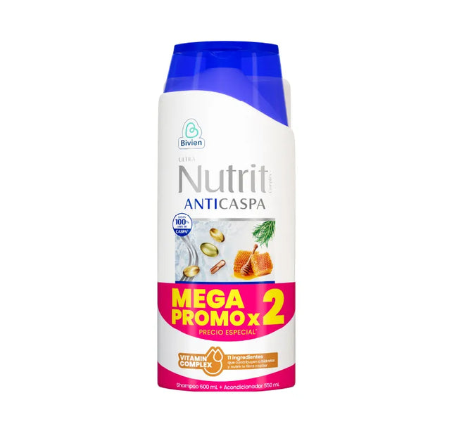 Champoo Nutrit Anticaspa 600Ml+Acondicionador 550Ml
