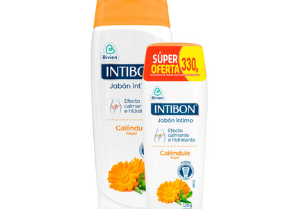 Jabón Intimo Intibon Mujer Caléndula 210Gr+ Jabón Intimo 120 Gr