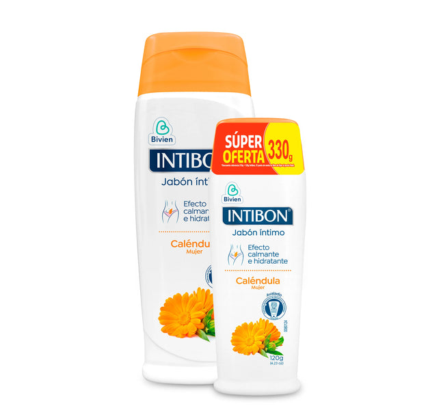 Jabón Intimo Intibon Mujer Caléndula 210Gr+ Jabón Intimo 120 Gr